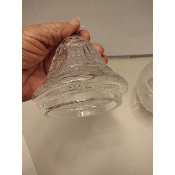 Vintage Julia Crystal Poland Lead Crystal Pear Preserve Candy Jar 8" - Picture 6 of 7